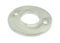 Anschraubplatte 100/6 mm, Bohrung: 42,4 mm, 2-Loch, V2A